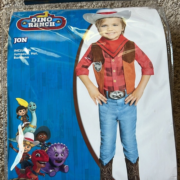 LIKE NEW Dino Ranch Min OR Jon character Halloween costume packs in toddler 2T! - Picture 4 of 5